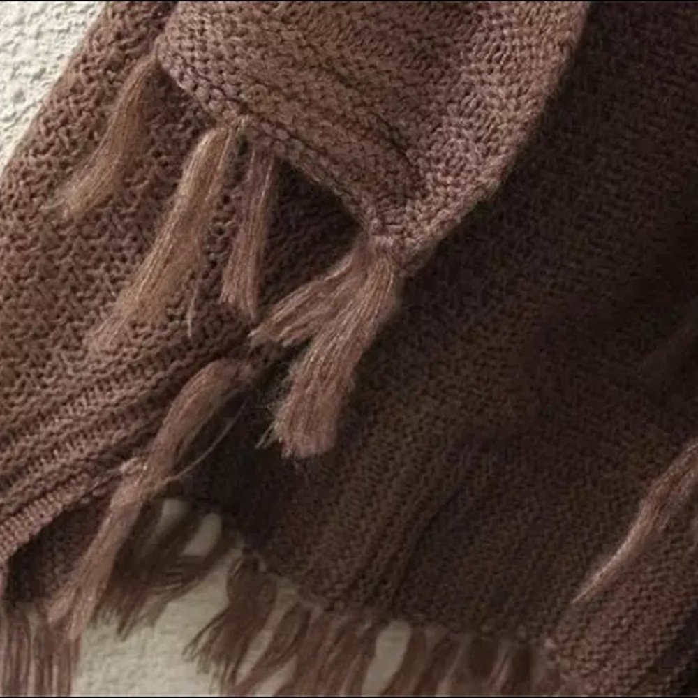 Western Boho Tassel fringe Knit vest - Picture 6 of 6